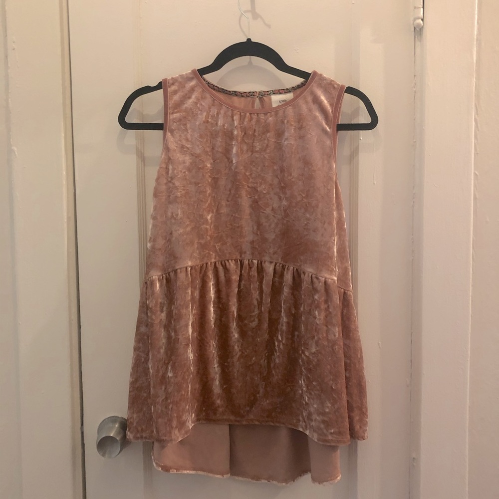 Knox Rose Crushed Velvet Top